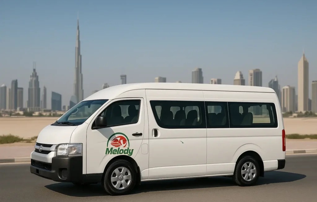 14 Seater Van Rental Dubai Luxury bus rental dubai